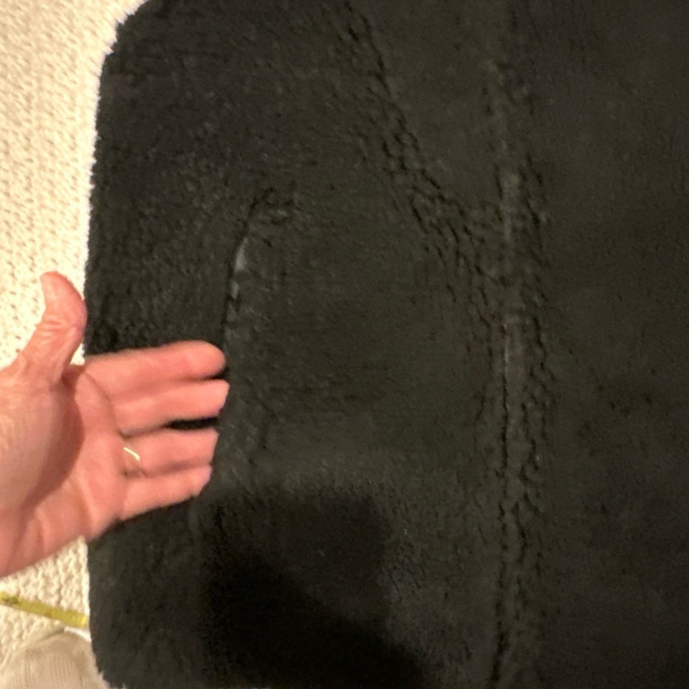 MADEWELL NEW WOMENS SMALL Black Faux Fur Vest - Picture 10 of 12